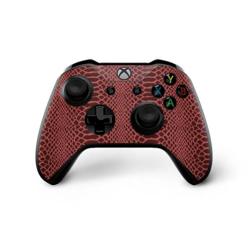 Marsala Snake Skin Xbox One X Controller Skin