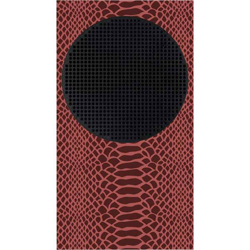 Marsala Snake Skin Xbox Series S Console Skin