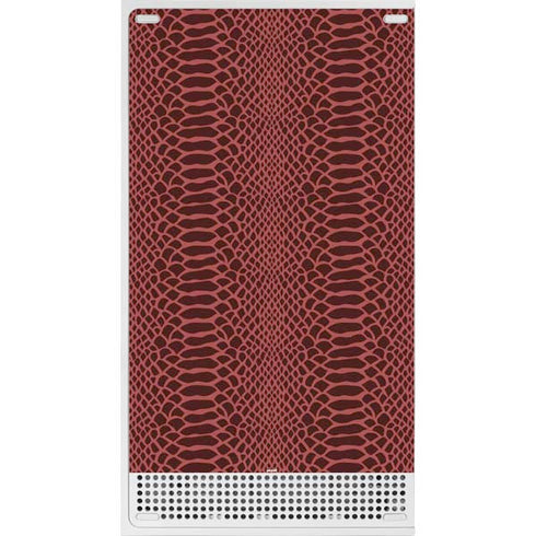 Marsala Snake Skin Xbox Series S Console Skin