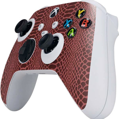 Marsala Snake Skin Xbox Series S Controller Skin