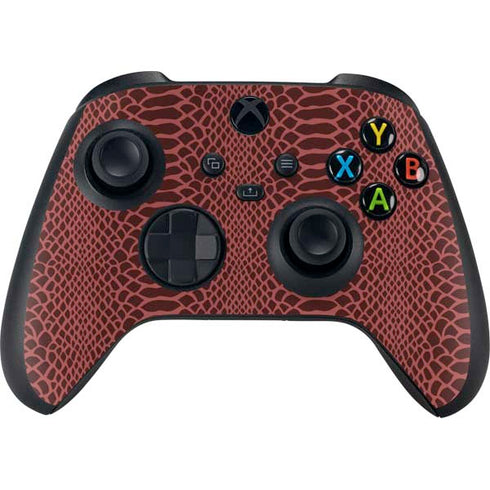 Marsala Snake Skin Xbox Series X Controller Skin