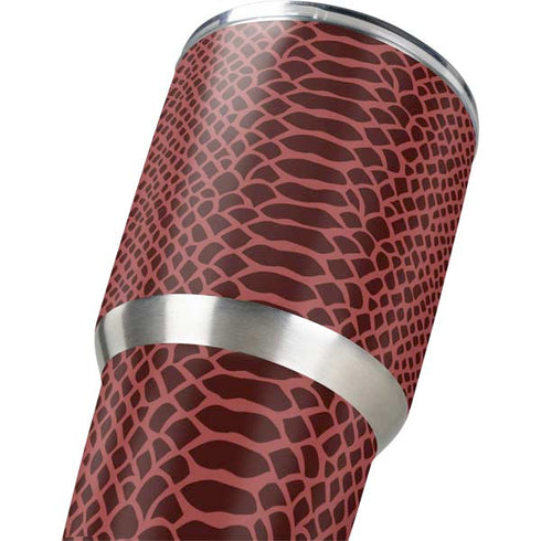 Marsala Snake Skin Yeti 30oz Rambler Tumbler Skin