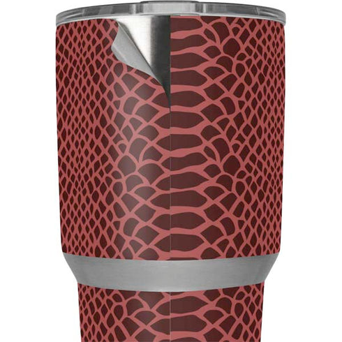 Marsala Snake Skin Yeti 30oz Rambler Tumbler Skin