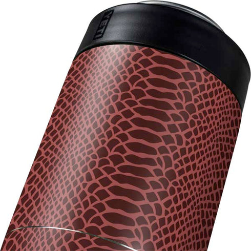 Marsala Snake Skin Yeti Colster Can Insulator Skin