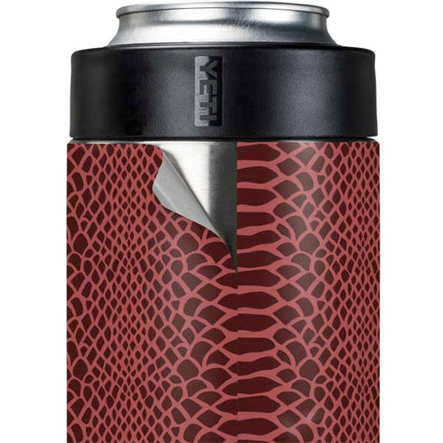 Marsala Snake Skin Yeti Colster Can Insulator Skin