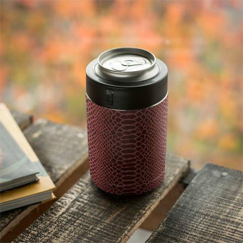 Marsala Snake Skin Yeti Colster Can Insulator Skin