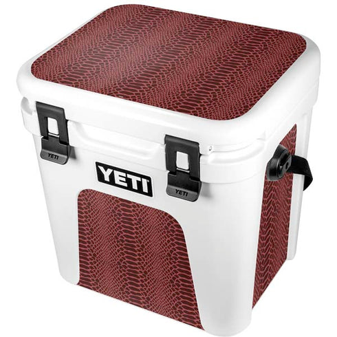 Marsala Snake Skin YETI Roadie 24 Hard Cooler Skin