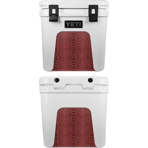 Marsala Snake Skin YETI Roadie 24 Hard Cooler Skin