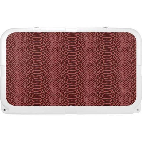Marsala Snake Skin YETI Tundra 45 Hard Cooler Skin