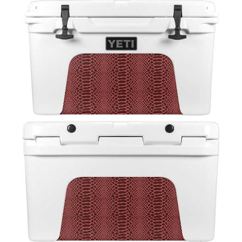 Marsala Snake Skin YETI Tundra 45 Hard Cooler Skin