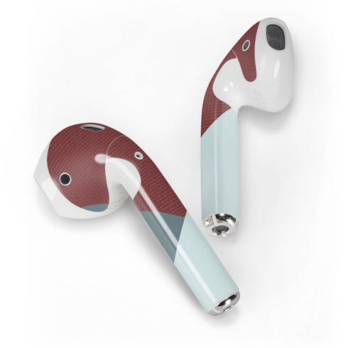 Marsala Triangle Shapes Apple AirPods 2 Skin