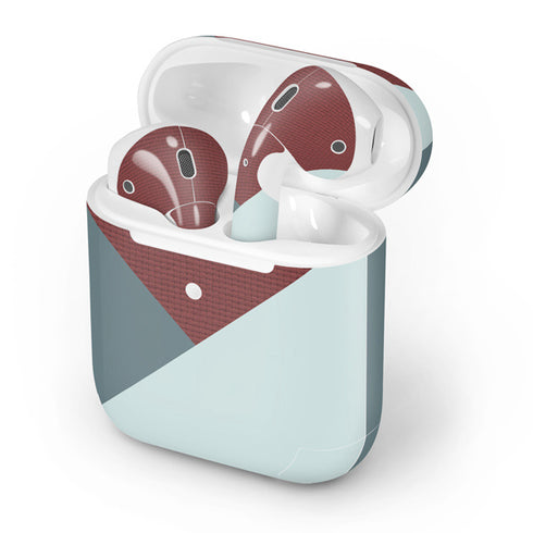 Marsala Triangle Shapes Apple AirPods 2 Skin