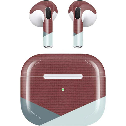 Marsala Triangle Shapes Apple AirPods (3rd Gen 2021) Skin