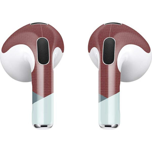 Marsala Triangle Shapes Apple AirPods (3rd Gen 2021) Skin