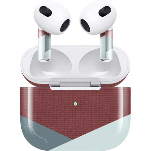 Marsala Triangle Shapes Apple AirPods (3rd Gen 2021) Skin