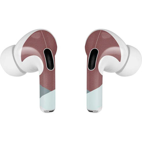Marsala Triangle Shapes Apple AirPods Pro Skin
