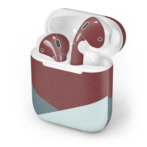 Marsala Triangle Shapes Apple AirPods Skin