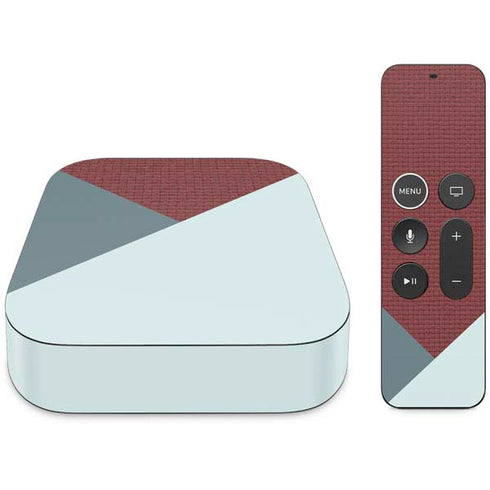 Marsala Triangle Shapes Apple TV Skin