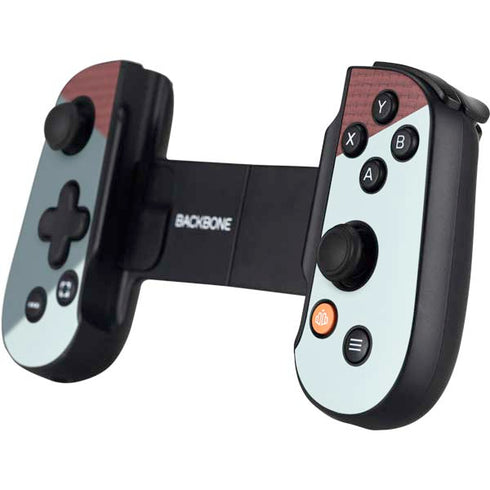 Marsala Triangle Shapes Backbone One for iPhone Game Controller Skin