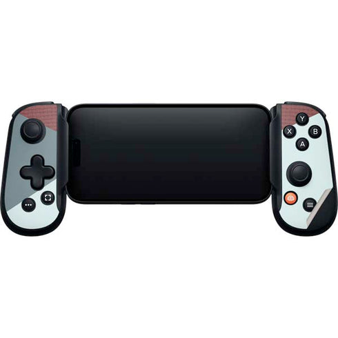 Marsala Triangle Shapes Backbone One for iPhone Game Controller Skin