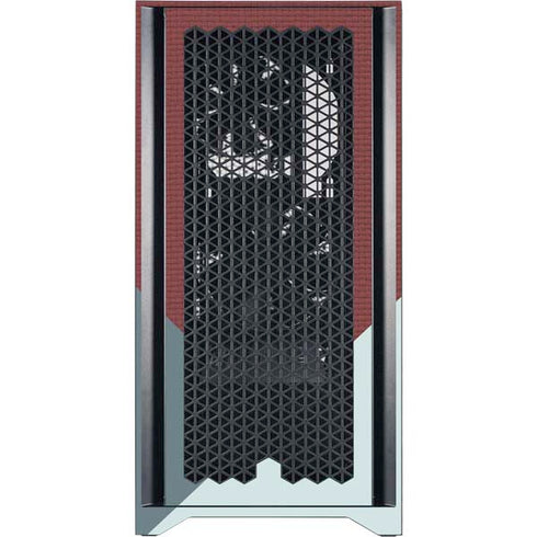 Marsala Triangle Shapes Corsair 4000D Tempered Glass Mid-Tower ATX Case Skin