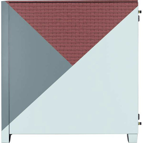 Marsala Triangle Shapes Corsair 4000D Tempered Glass Mid-Tower ATX Case Skin