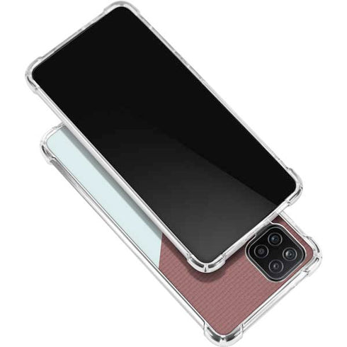 Marsala Triangle Shapes Galaxy A12 Clear Case