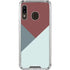 Marsala Triangle Shapes Galaxy A30 Clear Case