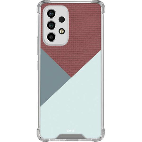 Marsala Triangle Shapes Galaxy A33 5G Clear Case