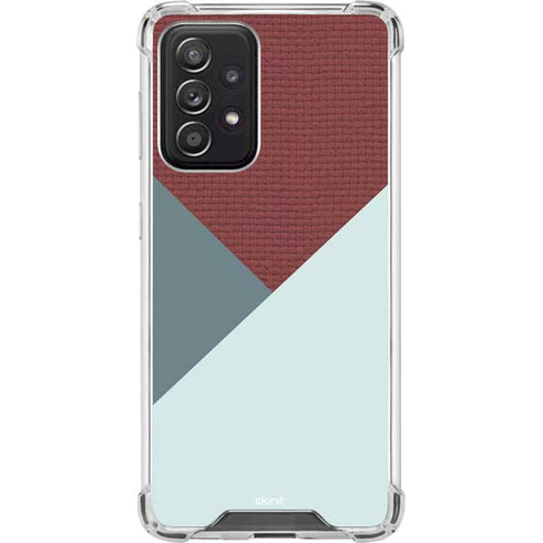 Marsala Triangle Shapes Galaxy A52 5G Clear Case
