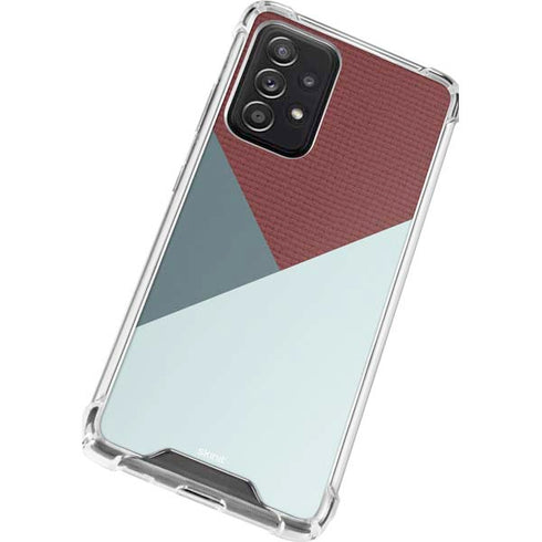 Marsala Triangle Shapes Galaxy A52 5G Clear Case