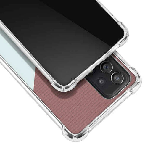 Marsala Triangle Shapes Galaxy A52 5G Clear Case