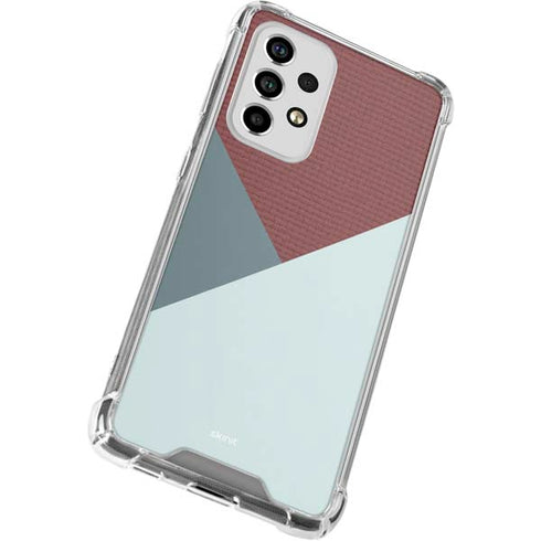 Marsala Triangle Shapes Galaxy A53 5G Clear Case
