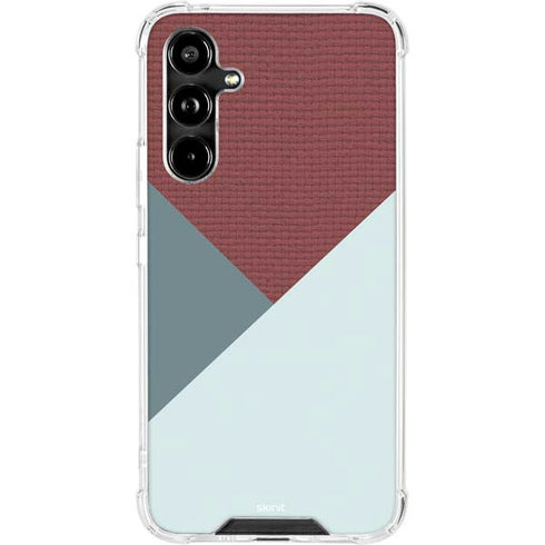 Marsala Triangle Shapes Galaxy A54 5G Clear Case