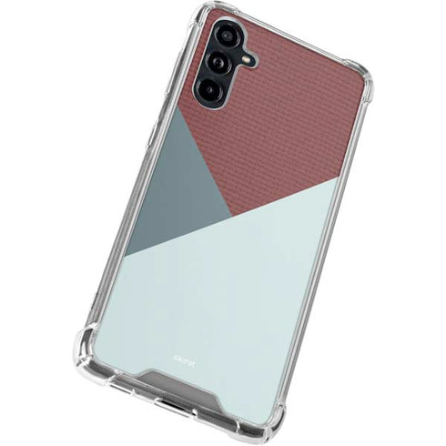 Marsala Triangle Shapes Galaxy A54 5G Clear Case