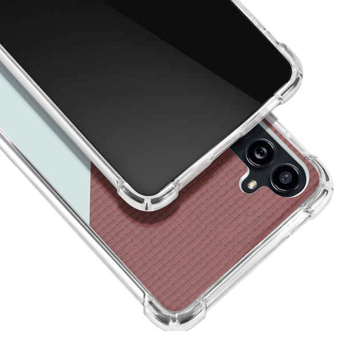Marsala Triangle Shapes Galaxy A54 5G Clear Case