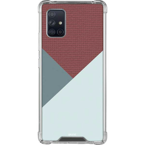 Marsala Triangle Shapes Galaxy A71 5G Clear Case