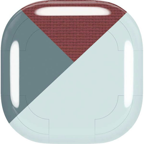 Marsala Triangle Shapes Galaxy Buds Live Skin