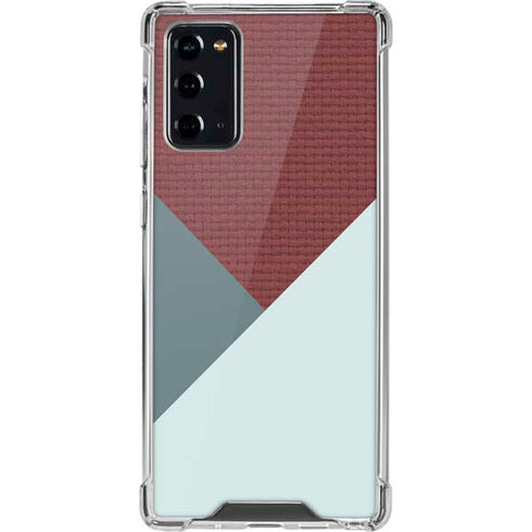 Marsala Triangle Shapes Galaxy Note20 5G Clear Case