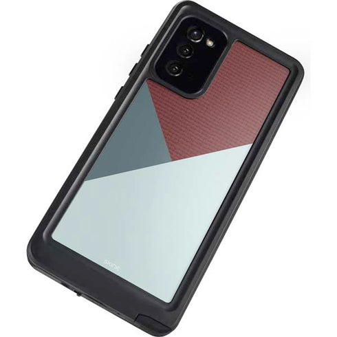 Marsala Triangle Shapes Galaxy Note20 5G Waterproof Case