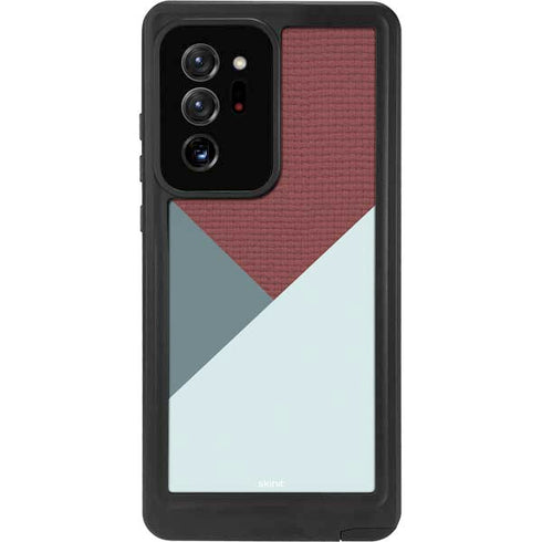 Marsala Triangle Shapes Galaxy Note20 Ultra 5G Waterproof Case
