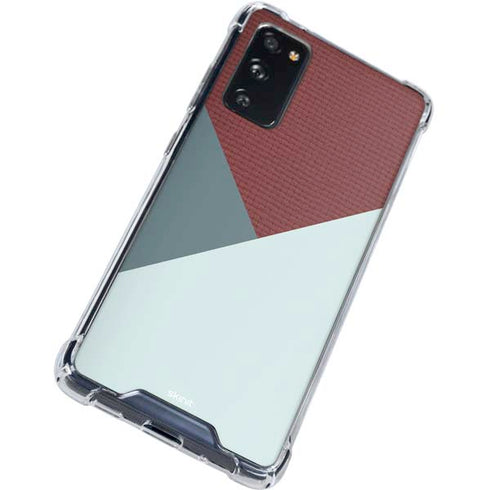 Marsala Triangle Shapes Galaxy S20 FE Clear Case