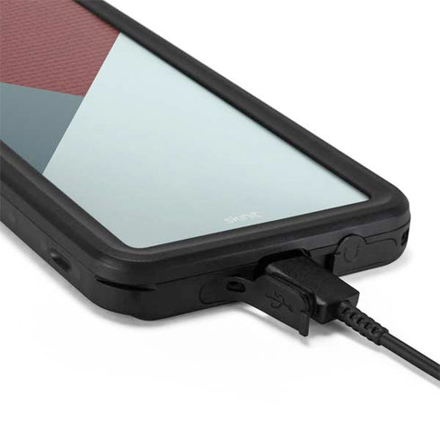 Marsala Triangle Shapes Galaxy S20 Plus Waterproof Case