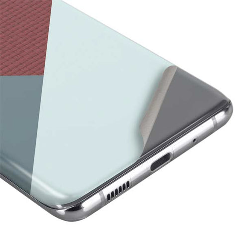 Marsala Triangle Shapes Galaxy S20 Ultra 5G Skin