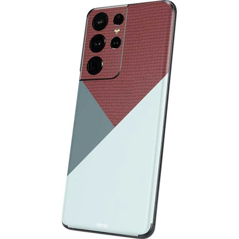 Marsala Triangle Shapes Galaxy S21 Ultra 5G Skin
