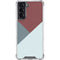 Marsala Triangle Shapes Galaxy S22 Clear Case