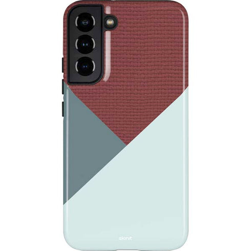 Marsala Triangle Shapes Galaxy S22 Plus Pro Case