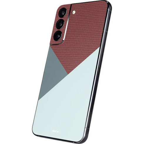 Marsala Triangle Shapes Galaxy S22 Plus Skin