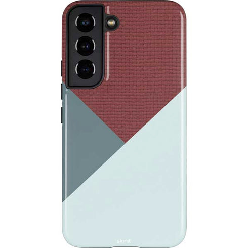 Marsala Triangle Shapes Galaxy S22 Pro Case