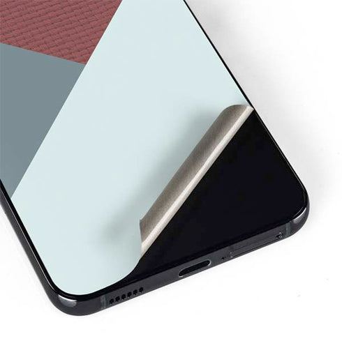 Marsala Triangle Shapes Galaxy S22 Skin
